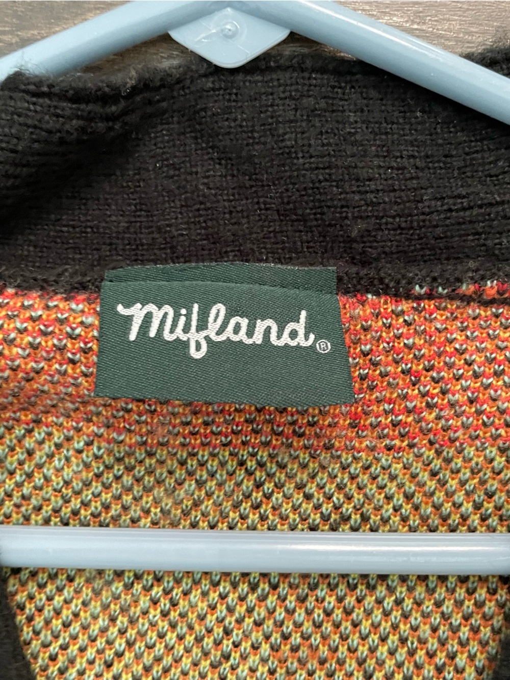 Mifland Million M Multicolored Cardigan Sweater Medium - Picture 7 of 8